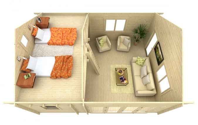 großer Schlafboden Schlafboden