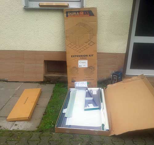 Metallgerätehaus Bausatzelement