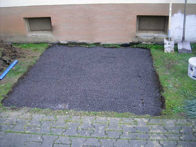 Splittbett geglättet