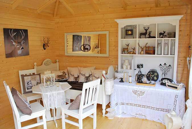 Gartenhaus Innenansicht