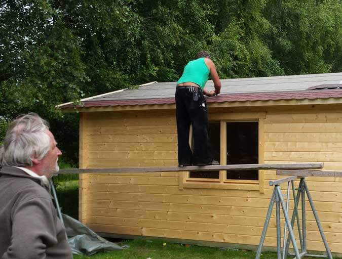 Dachschindeln Gartenhaus