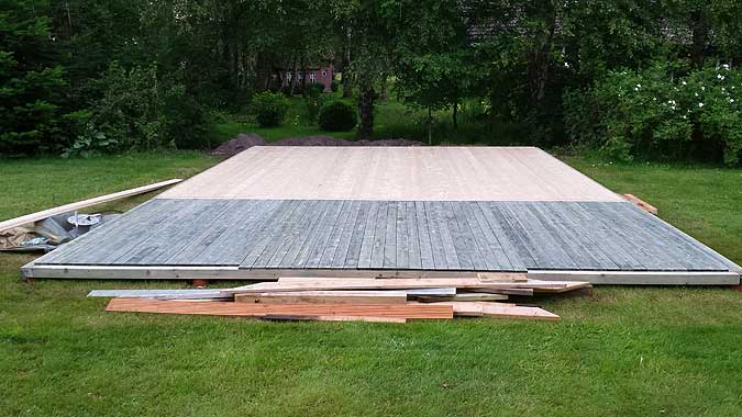 Gartenhaus Holzboden