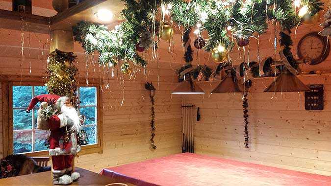 Weihnachtsdeko Gartenhaus