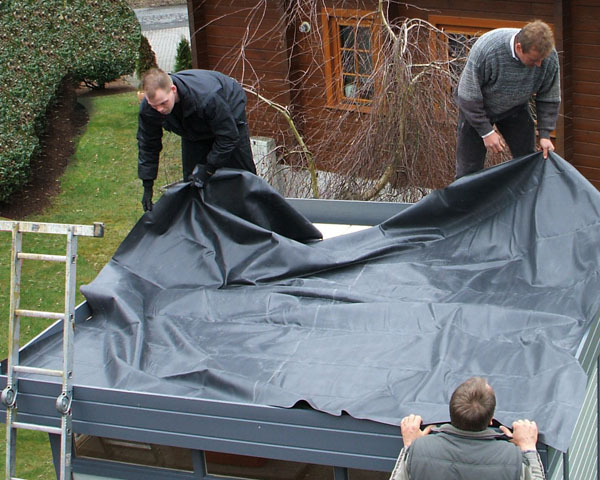 EPDM Folie Verlegen