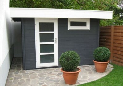 Flachdach-Gartenhaus abdichten Flachdach-Gartenhaus abdichten