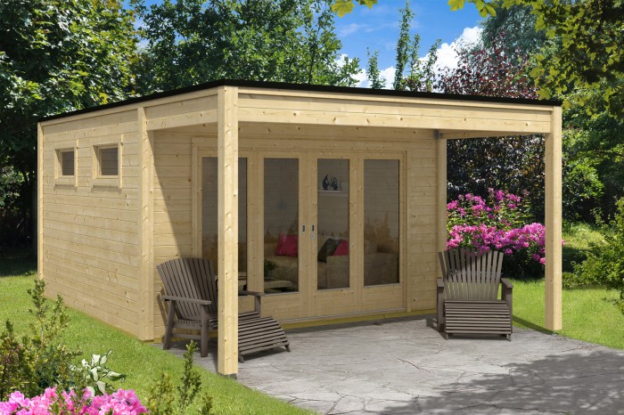 Design-Gartenhaus Cubus Saturn40