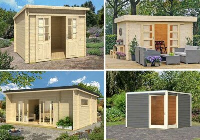 Das Gartenhaus mit Schiebetür Gartenhäuser mit Schiebetüren