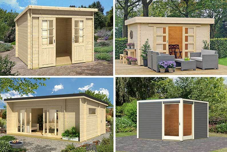 Gartenhäuser mit Schiebetüren