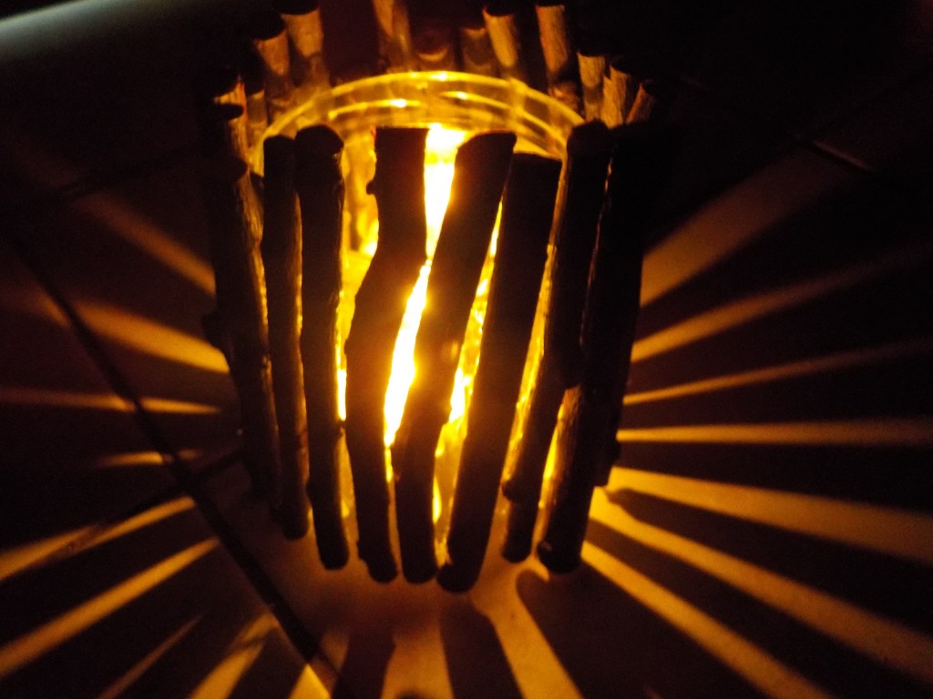 Windlicht aus Hölzern