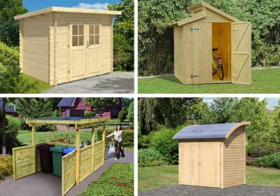 Ein Gartenhaus für Ihr Fahrrad – wir haben eine Auswahl zusammengestellt Gartenhäuser, Gerätehäuser, Unterstand fürs Fahrrad