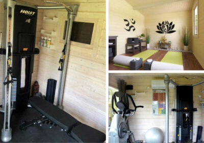 Gartenhaus als Fitnessraum: Ihr persönlicher Sportraum im Grünen Gartenhaus Fitnessraum Yogaraum