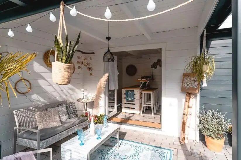 Gartenhaus Quinta Petit gemütlich von Innen