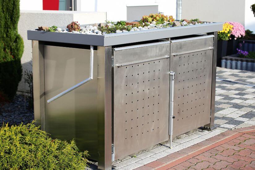 Mülltonnenbox aus Metall