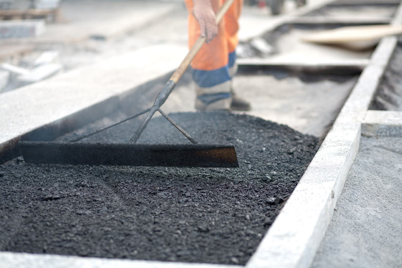 Schotter als tragende Schicht aufschütten