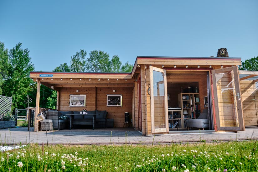 Gartenhaus Flachdach Modell Quinta ISO GH Award 2023